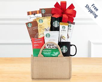 Starbucks Coffee and Teavana Gift Basket FREE SHIPPING